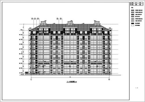 某地區某小區9層樓住宅建筑設計施工圖