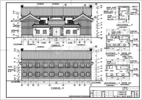 某2層磚混結構四合院住宅建筑施工圖紙