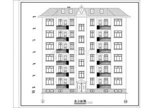 某市住宅建筑設計方案圖紙 共8張